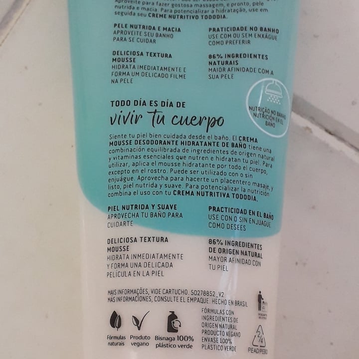 review photo of Natura tododia mousse de banho shared by @mzakir on 10 May 2022 - review