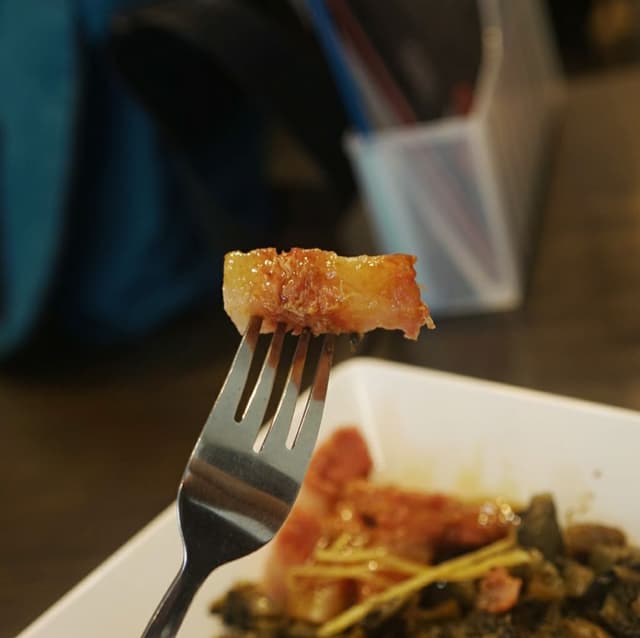 Photo of the dish “Stew Mei Cai Pork with Rice”