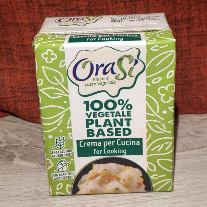 photo of OraSí 100% plant based Crema per cucinare shared by @manilla on  27 Dec 2021 - review