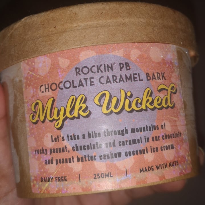 review photo of Mylk Ice Cream Peanut Butter Chocolate Caramel Bark shared by @herbivo-r-us on 26 Apr 2021 - review