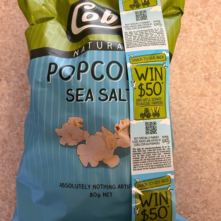 photo of Cobs Sea salt popcorn shared by @jennymc262 on  20 Oct 2022 - review