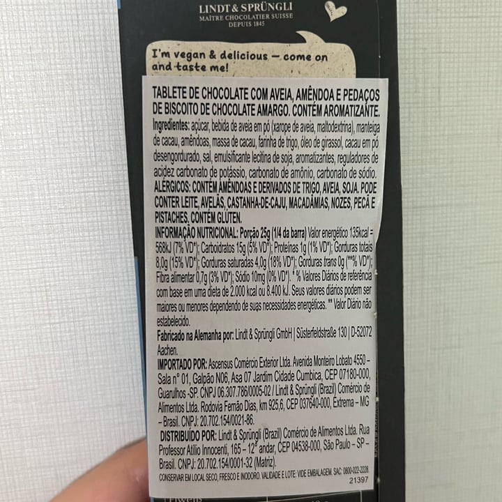 review photo of Lindt Hello Nice To Meet You Cookie shared by @marianalyra on 16 Nov 2022 - review