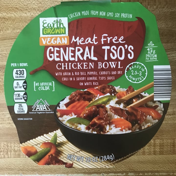 photo of Earth Grown Meat Free General Tso’s Chicken Bowl shared by @kanderson5 on  16 Jun 2021 - review
