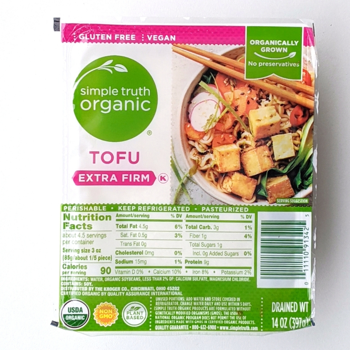 Simple Truth Organic Tofu Extra Firm Reviews abillion