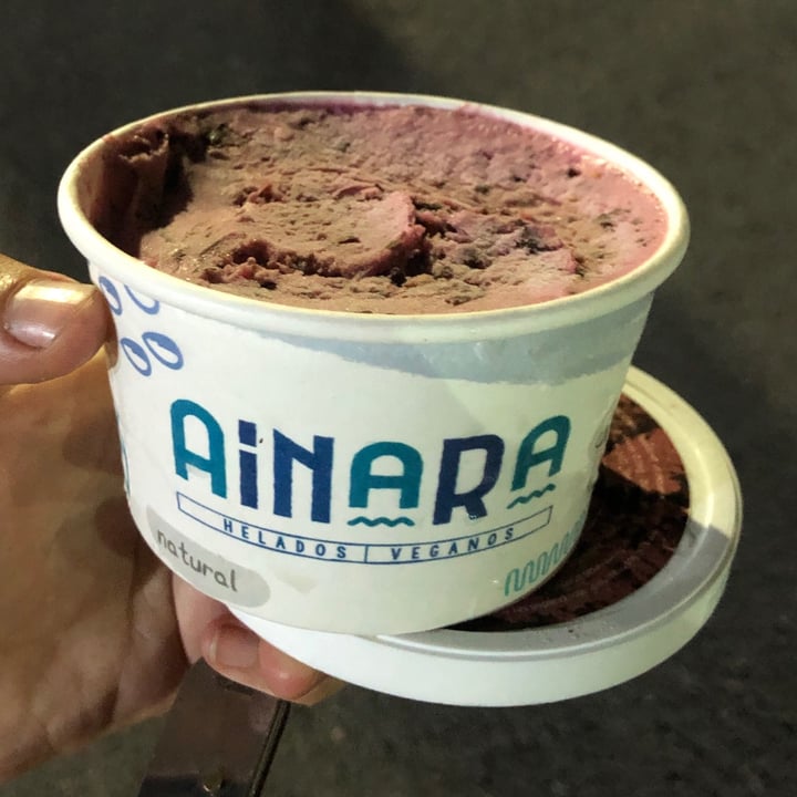 photo of Ainara Helados Veganos 1/4 frutilla con chips de chocolate shared by @florchester on  24 Jan 2021 - review