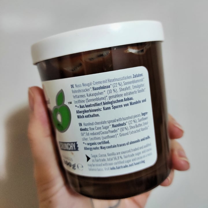 photo of Vego Fine Hazelnut Chocolate Spread Crunchy  shared by @thekindseed on  31 Oct 2021 - review
