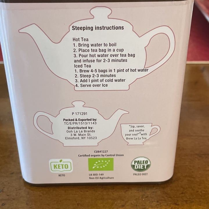 photo of Brew la la tea Organic Rooibos Chai green tea shared by @claudiah on  23 Feb 2022 - review