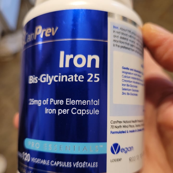 photo of CanPrev Iron Bis Glycinate 25 shared by @leo on  13 Nov 2021 - review