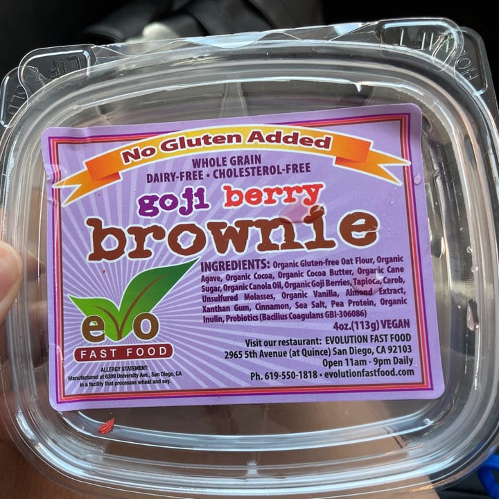 photo of Evolution Goji Berry Brownie shared by @s10bee on  03 Aug 2021 - review