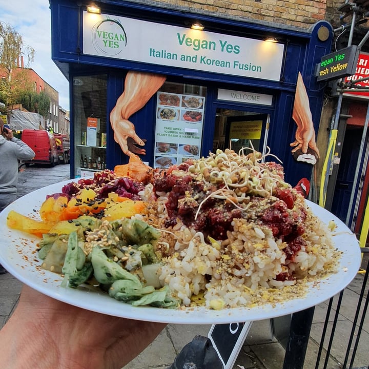 photo of Vegan Yes Shoreditch Kimchi Bibimbap shared by @veganwop on  16 Nov 2020 - review