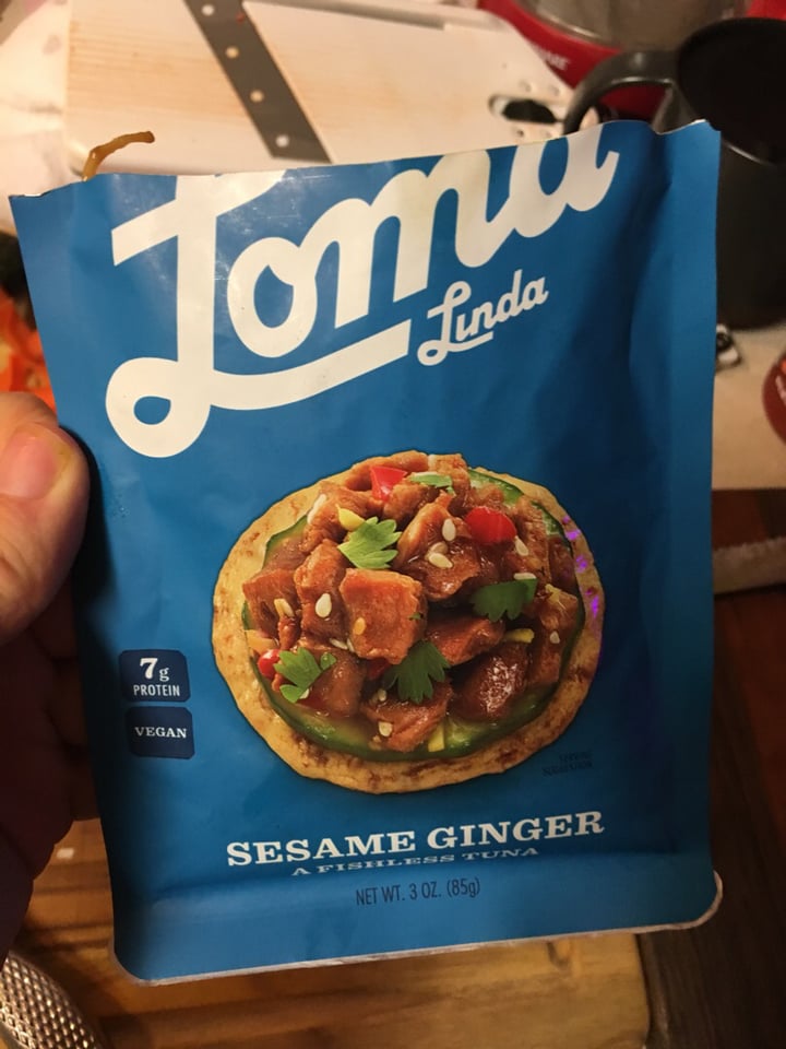 photo of Loma Linda Sesame Ginger Fishless Tuna shared by @lisseatsplants on  08 Oct 2019 - review