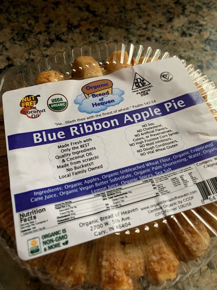 review photo of Organic Bread of Heaven Blue Ribbon Apple Pie shared by @saj88 on 01 Dec 2019 - review