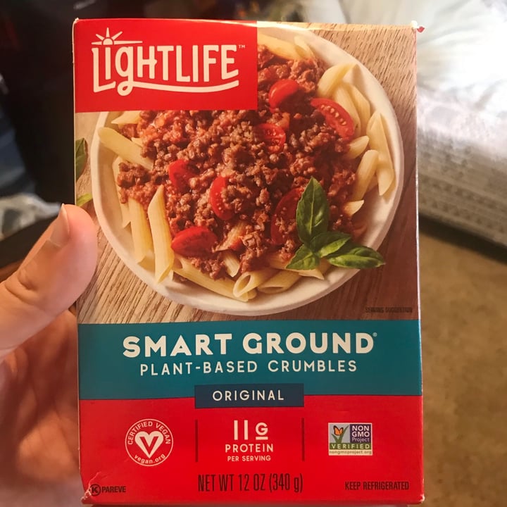 photo of Lightlife Smart Grounds Plant Based Crumbles Original shared by @curvycarbivore on  27 Jul 2020 - review
