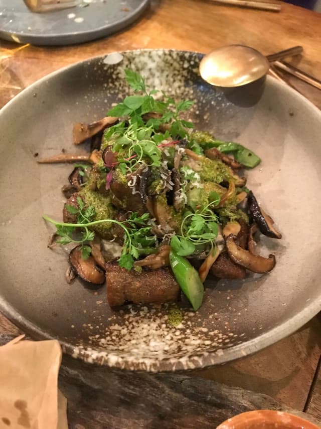 Photo of the dish “Teff Shiitake Gnocchi”