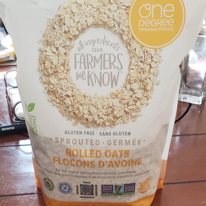 photo of One Degree Organic Foods Gluten free sprouted rolled oats shared by @all1za on  08 Nov 2022 - review