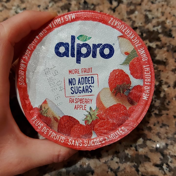 review photo of Alpro Raspberry apple yogurt shared by @solidea on 06 Apr 2022 - review