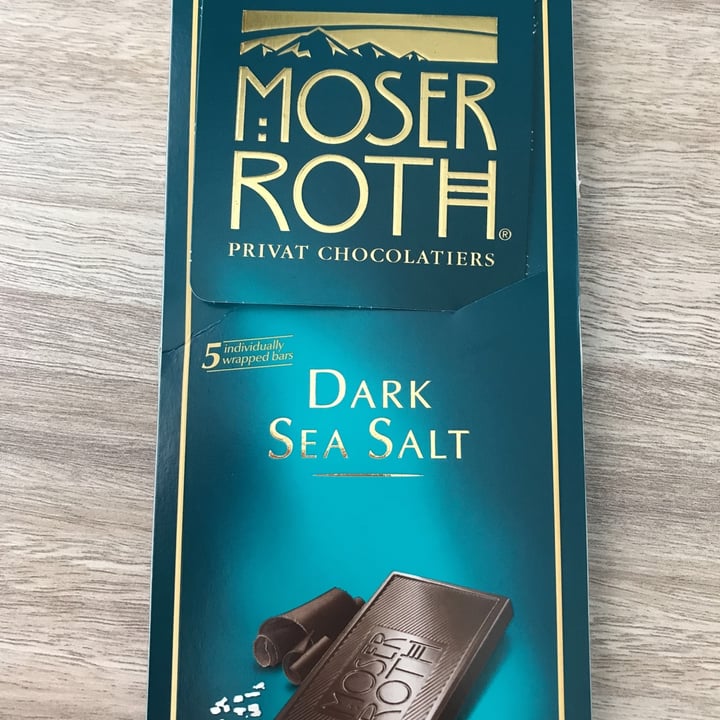 photo of Moser Roth Finest Dark Chocolate sea salt shared by @josette25 on  21 Sep 2021 - review