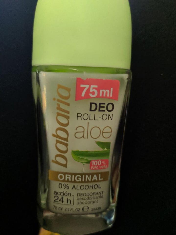 photo of Babaria DEO ROLL-ON aloe - Desodorante shared by @abejitavampiro on  16 Dec 2019 - review