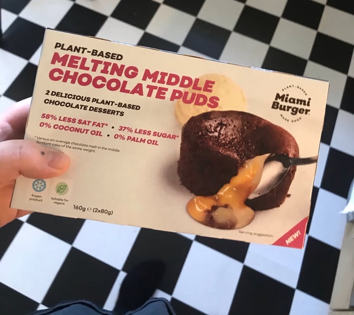 photo of Miami Burger Melting Middle Chocolate Pudding shared by @veganfoodlover on  22 May 2020 - review