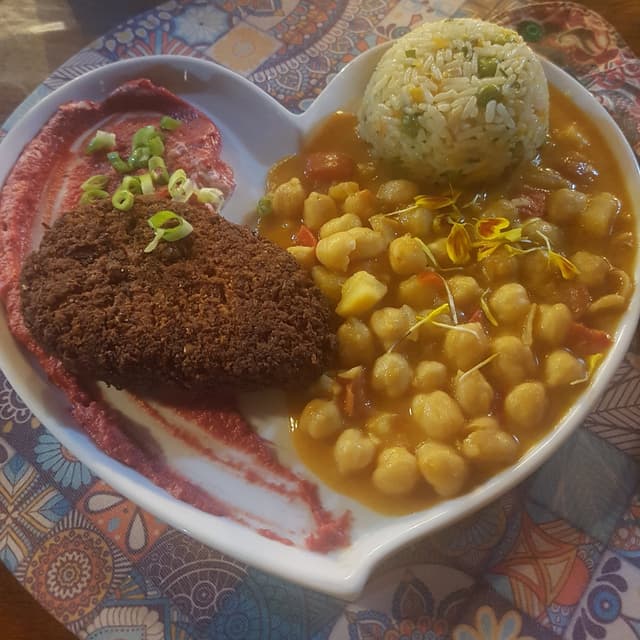 菜肴“Steak De Leguminosas”的照片