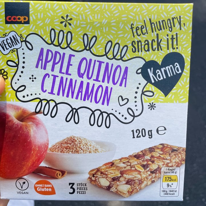 photo of Coop Karma Apple quinoa cinnamon shared by @clalopre on  16 Jul 2022 - review