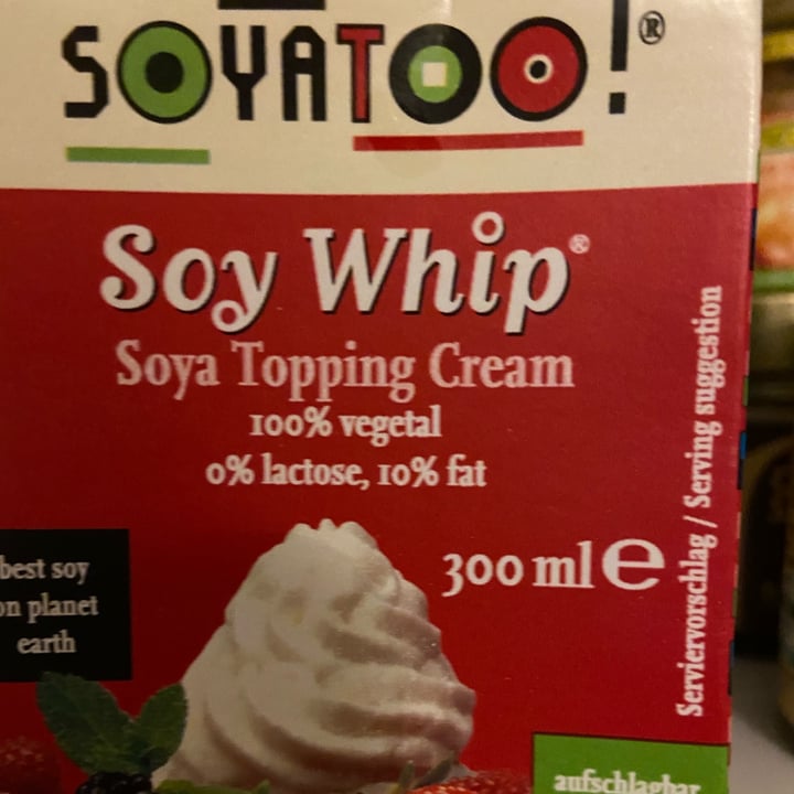 review photo of Soyatoo! Soy Whip Soy Topping Cream shared by @pervinca on 12 Mar 2022 - review