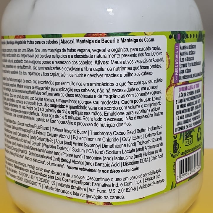 review photo of Lola Cosmetics Be(m)dita Ghee Nutrição shared by @anacarrijo on 21 Sep 2021 - review