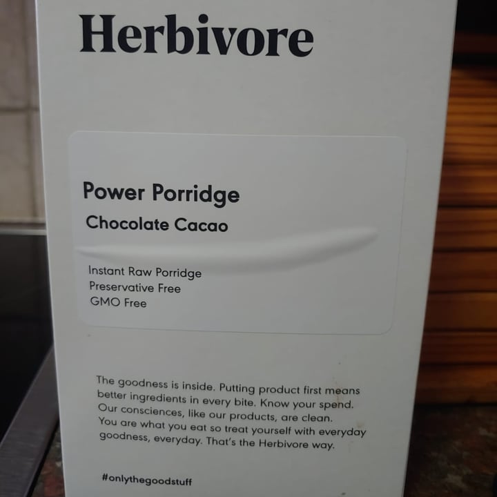 photo of Herbivore Power Porridge - Chocolate Cacao shared by @demxnthekid on  24 Sep 2021 - review