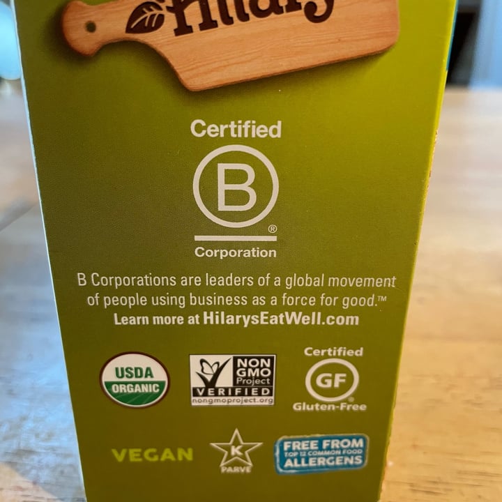 photo of Hilary's Organic World’s Best Veggie Burger shared by @veggietable on  29 Dec 2021 - review