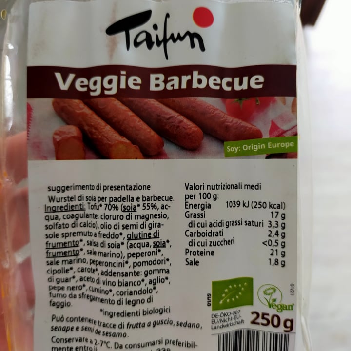 photo of Taifun Veggie barbecue shared by @acquario on  15 Aug 2022 - review