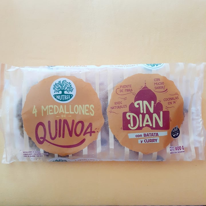 review photo of Nutree Medallones de Quinoa sabor Indian con Batata y Curry shared by @lalaveg on 10 Feb 2021 - review