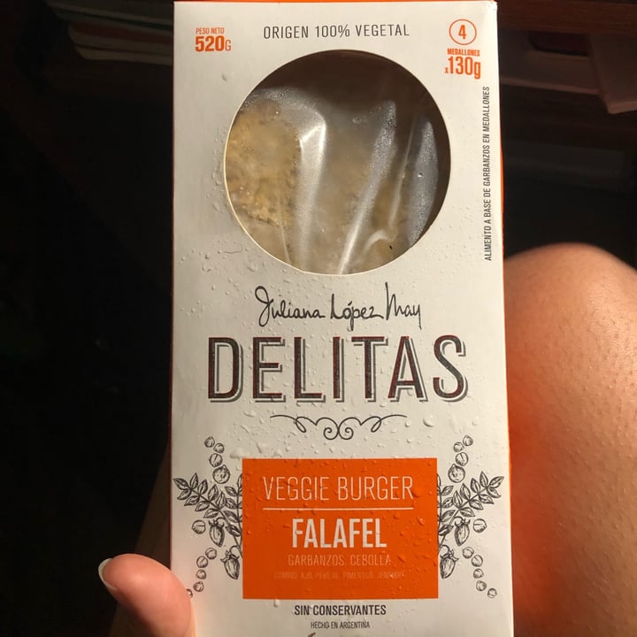 photo of Delitas By Juliana Lopez May Veggie Burger Falafel shared by @camitaaboada on  12 Nov 2021 - review