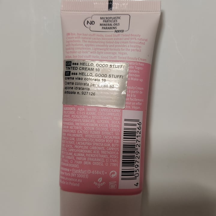 photo of Essence  Hello Good Stuff Tinted Beauty Cream shared by @aletofulover on  20 Apr 2022 - review