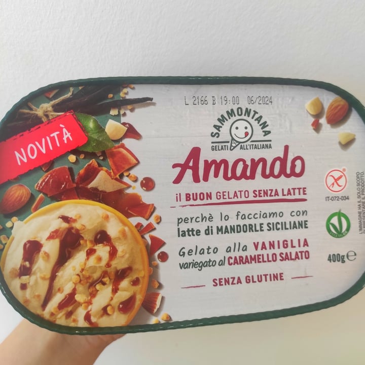 photo of Sammontana Amando Gelato Alla Vaniglia Vatiegato al Caramello Salato shared by @scatolettadiceci on  28 Jul 2022 - review