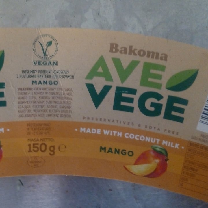 photo of Bakoma Ave Vege Mango yoghurt  shared by @martinus on  01 Jan 2021 - review