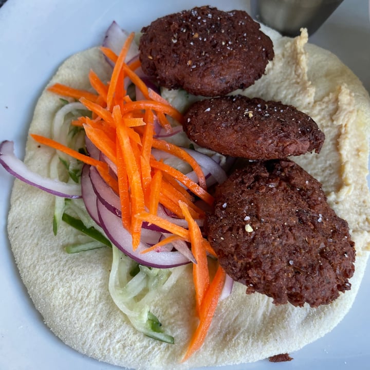 photo of Junk Ditch Brewing Company falafel pita shared by @karenasp on  22 Jul 2022 - review