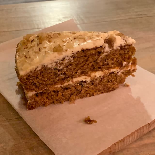 Foto del plato “Tarta de zanahoria”