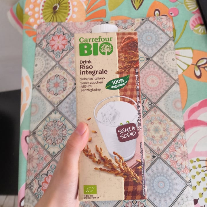 photo of Carrefour Bio Bevanda vegetale a base di riso integrale shared by @gsavioz on  04 Jun 2022 - review