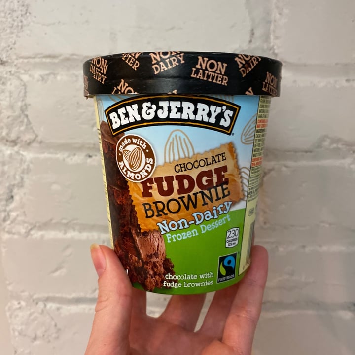 photo of Ben & Jerry's Chocolate Fudge Brownie Non-Dairy Ice Cream shared by @nearingwild on  02 Dec 2020 - review