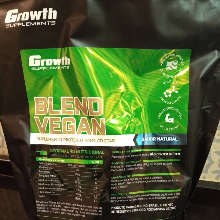 photo of Growth Supplements Blend Vegan shared by @annamunhoz on  23 Jul 2021 - review