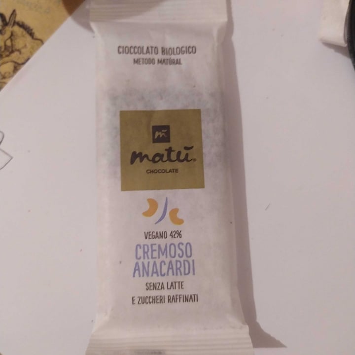 photo of Matú Cioccolato Cremoso Anacardi shared by @mati02 on  14 Jan 2022 - review
