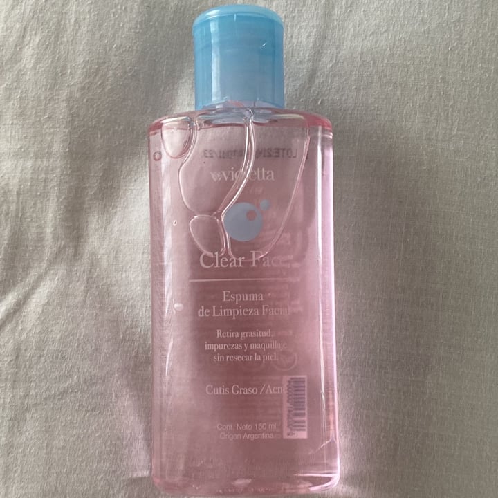 photo of Violetta cosméticos Clear face espuma de limpieza facial shared by @veggihallows on  16 Feb 2022 - review
