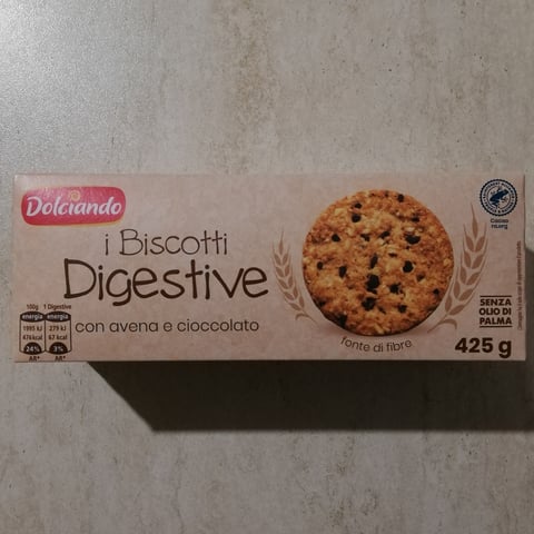 Biscotti Digestive Con Avena E Cioccolato