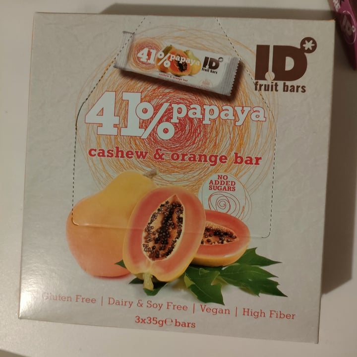 photo of ID 41% Papaya, Cashew and orange bar shared by @g1014 on  18 Sep 2022 - review