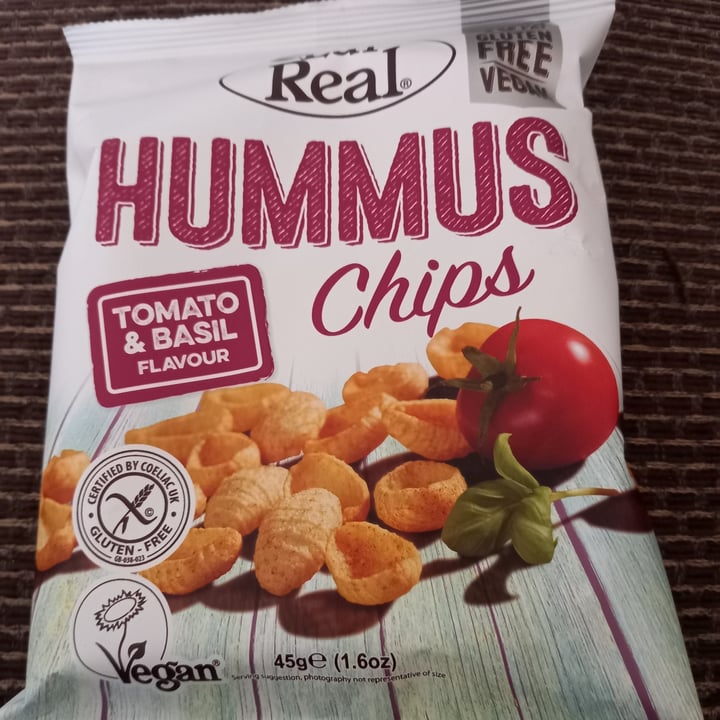 photo of Eat Real Hummus chips tomato & basil Flavour shared by @colleenc on  29 Sep 2021 - review