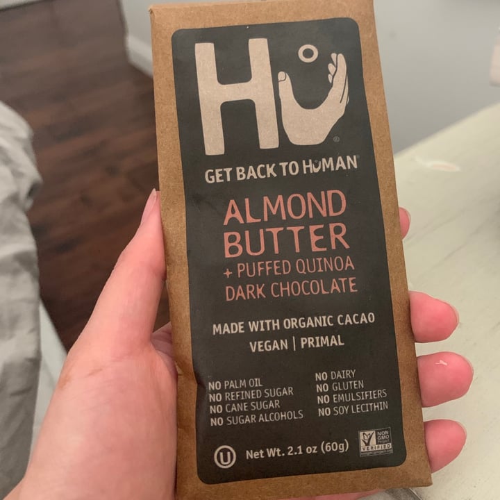 photo of Hu Kitchen Almond Butter + Puffed Quinoa Dark Chocolate shared by @stephaniechen on  12 May 2020 - review