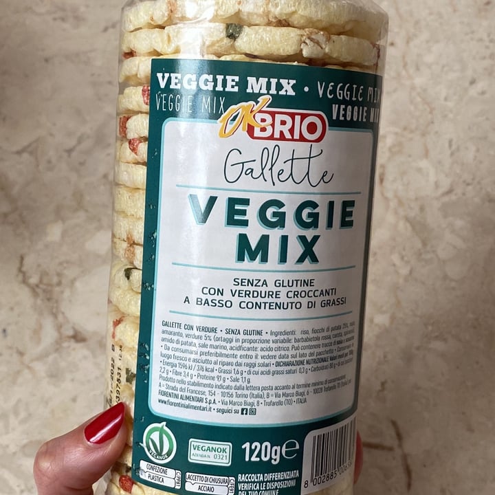 photo of Ok BRIO Gallette Veggie Mix shared by @valesau1980 on  16 Jan 2022 - review