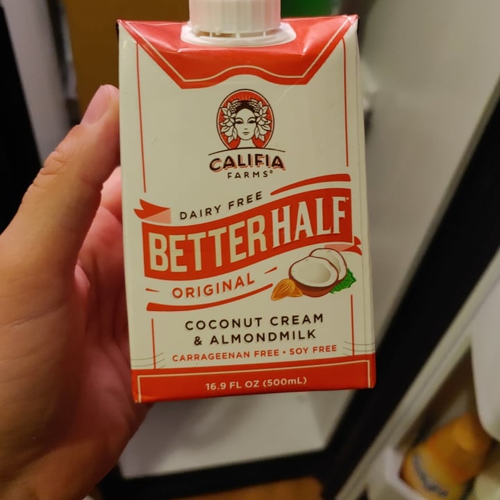 photo of Califia Farms Better Half Original shared by @beachbummum on  19 Sep 2020 - review