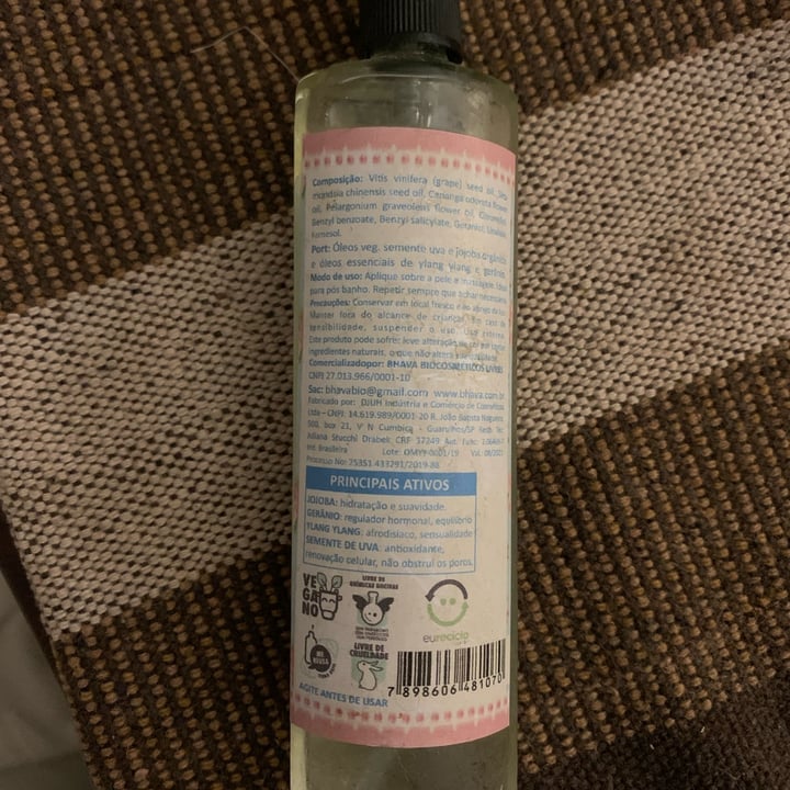 photo of Bhava Óleo corporal natural shared by @vecle on  12 Jun 2022 - review