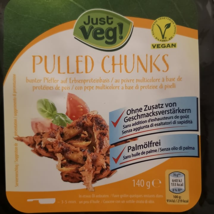 photo of Just Veg! (ALDI Italy) Pulled chunks shared by @catebuttu on  14 Dec 2021 - review